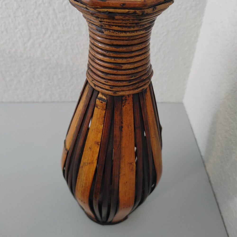Wood Art /vase to hold dry flowers, leaf collection, grass, ... - Picture 15 of 16